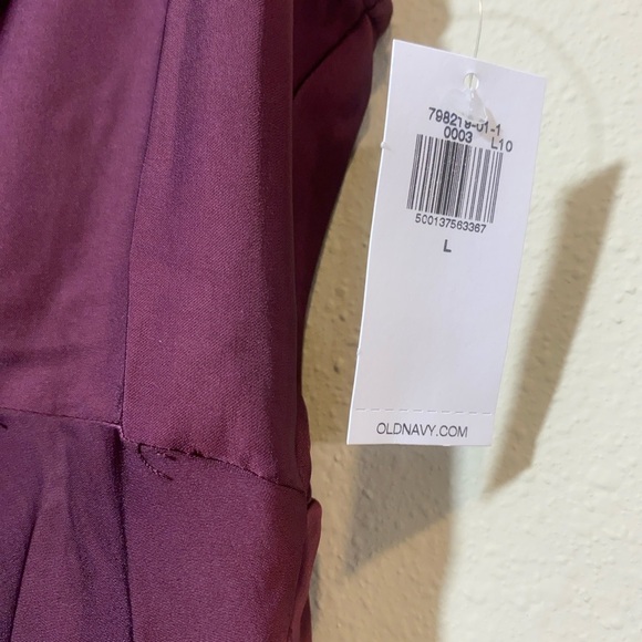 Old Navy Burgundy Lace Trim Slip Dress Nightgown Size Large - Picture 13 of 13